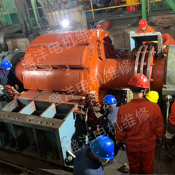 无锡大型电机维修现场